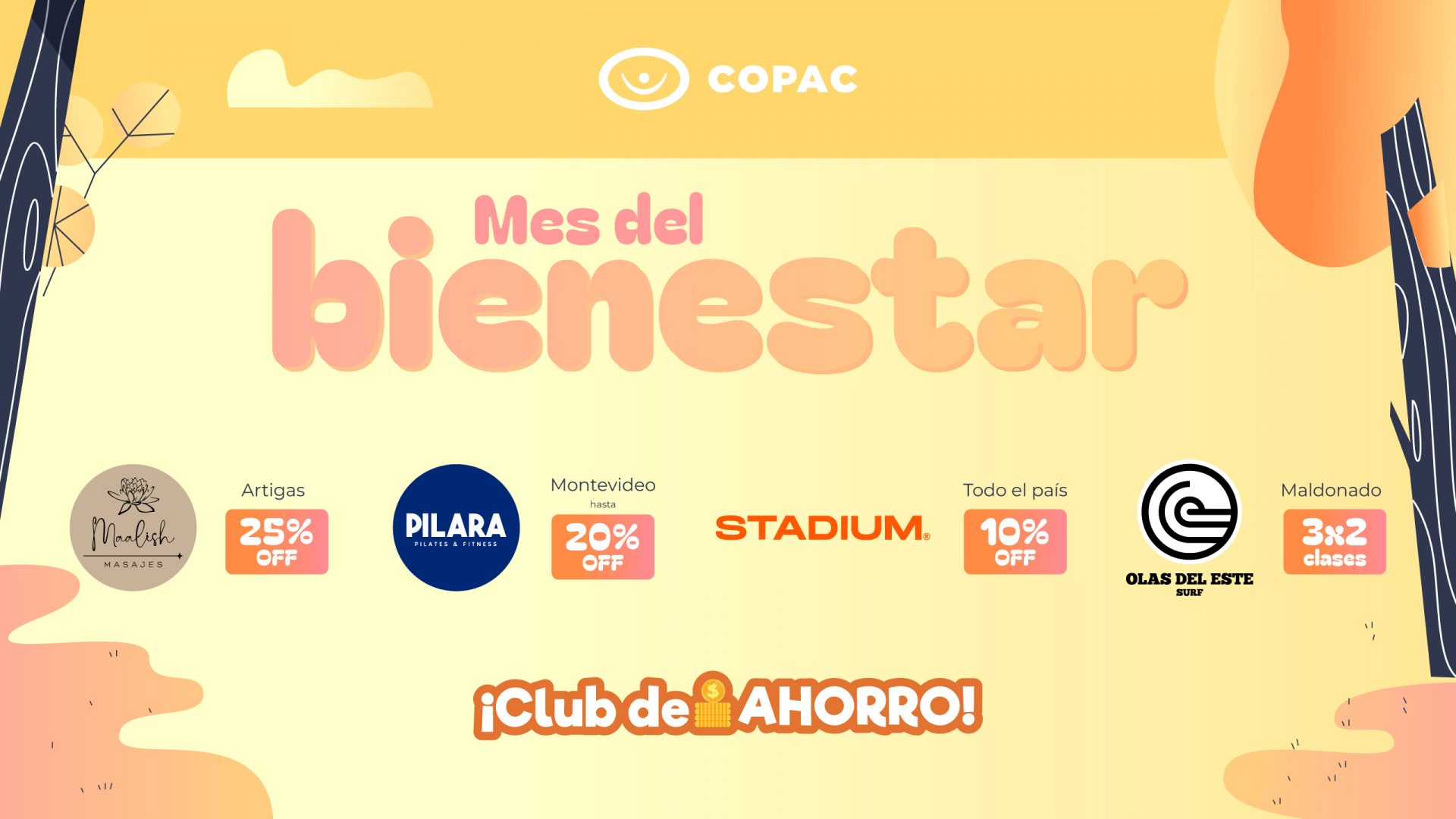 Octubre: descuentos para tu bienestar con el Club de Ahorro de COPAC
