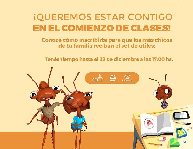 ¡Queremos estar contigo en el comienzo de clases!
