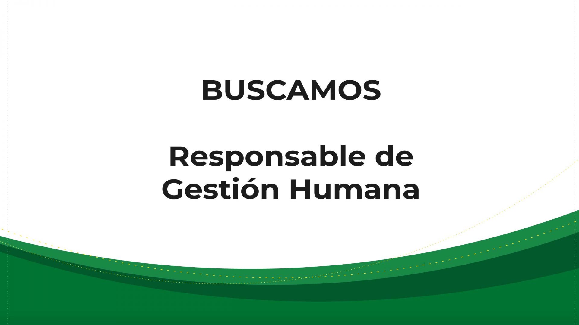 Te estamos buscando